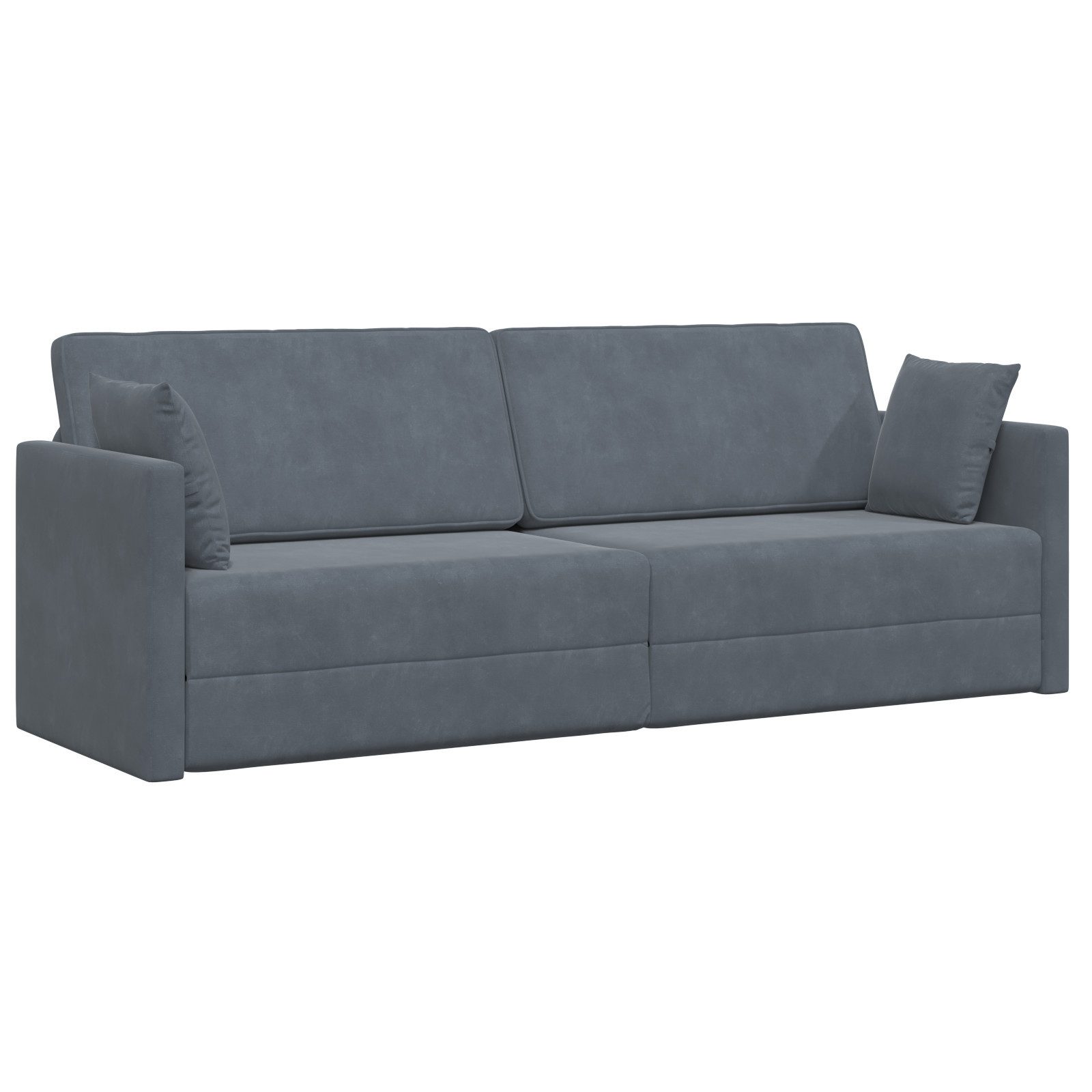 vidaXL Sofa Schlafsofa 2-in-1 Dunkelgrau 213x144x60 günstig online kaufen