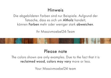 Massivmoebel24 Sideboard Sideboard Altholz 110x45x85 mehrfarbig lackiert NATURE OF SPIRIT #130