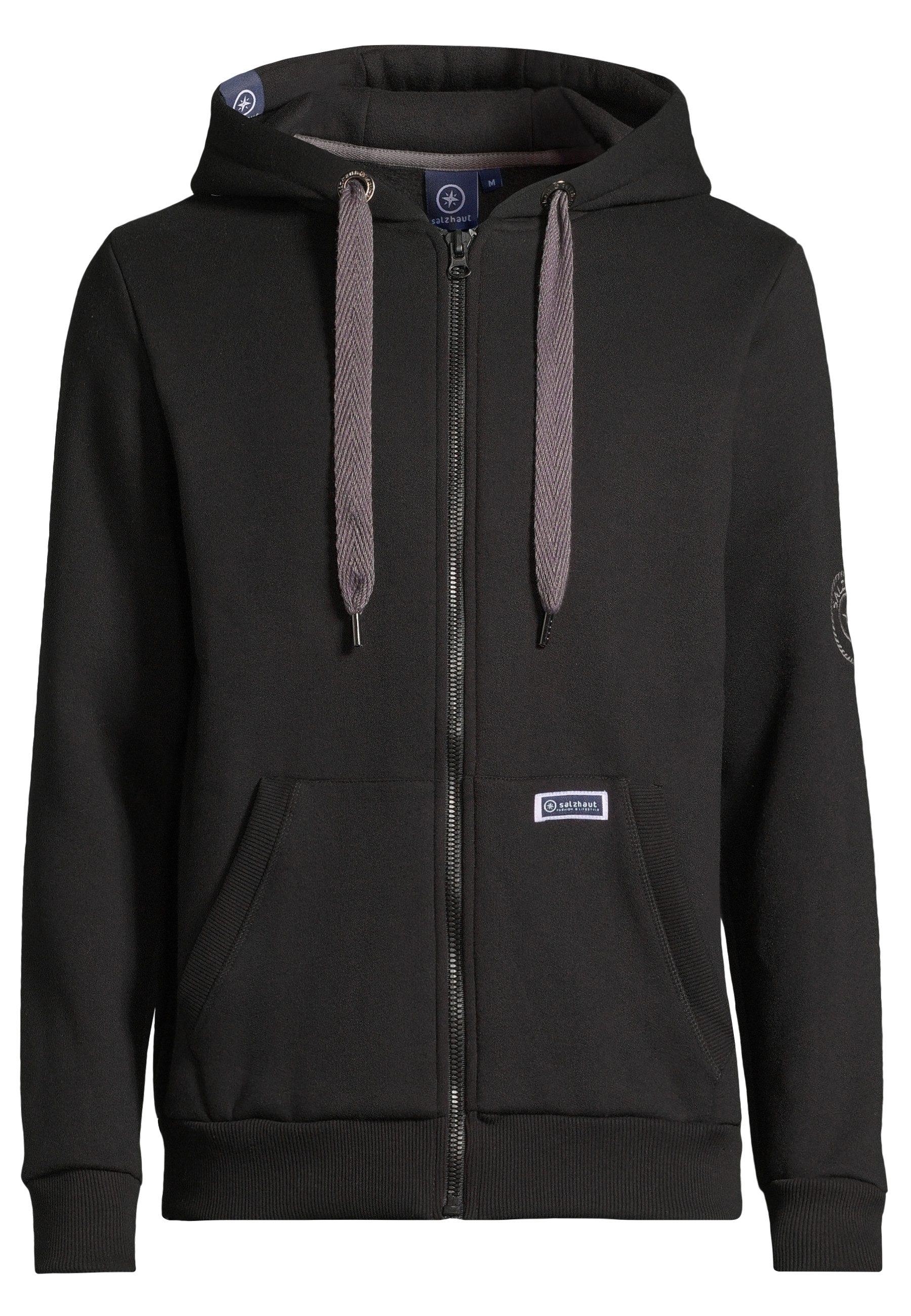 salzhaut Sweatjacke MAKKER Herren normale Passform komfortabler Fit, nordisch klar – entspannter Look mit Haltung