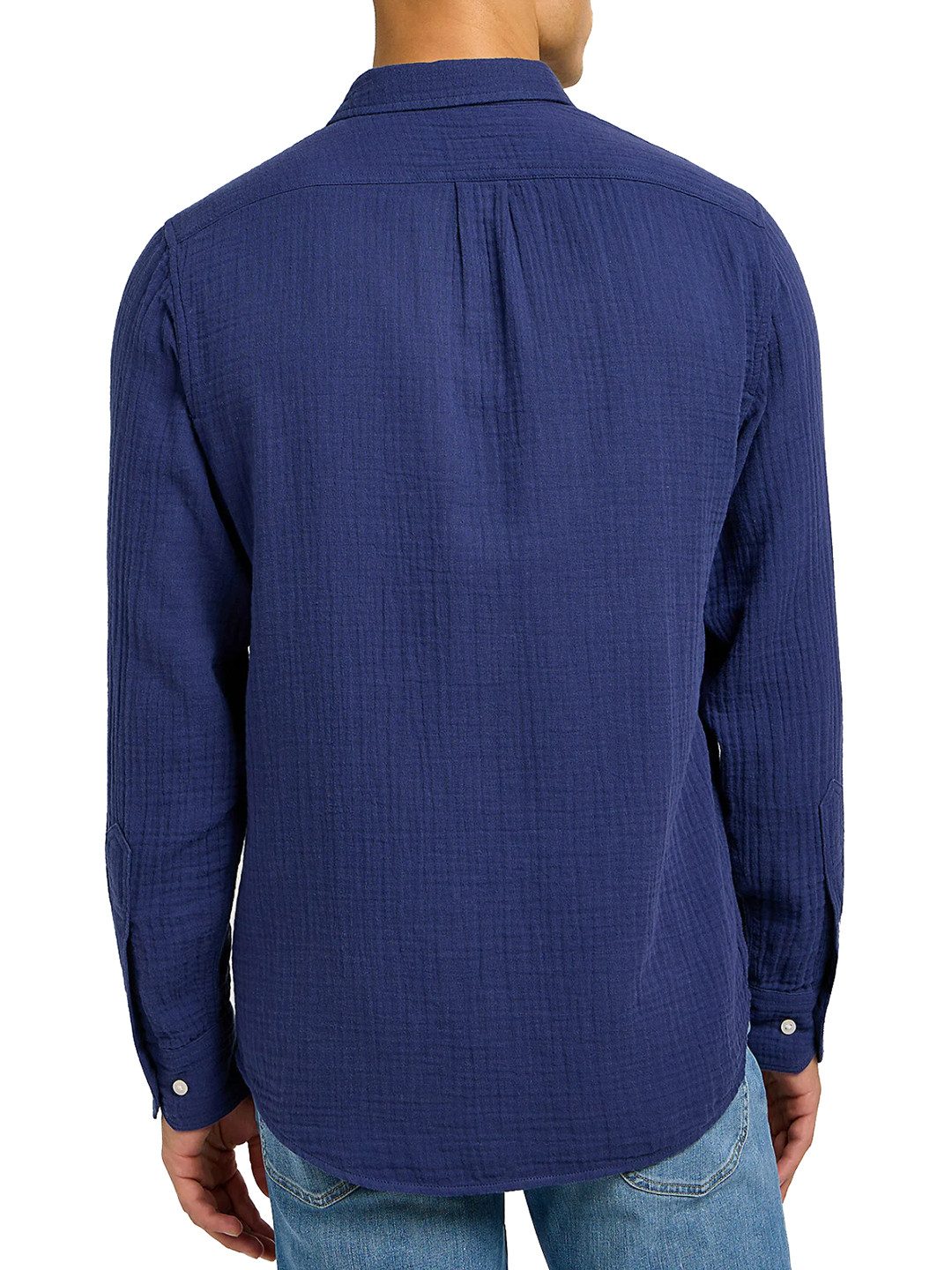 Lee® Langarmhemd Regular Fit Strukturiert - Leesure Shirt Medieval Blue