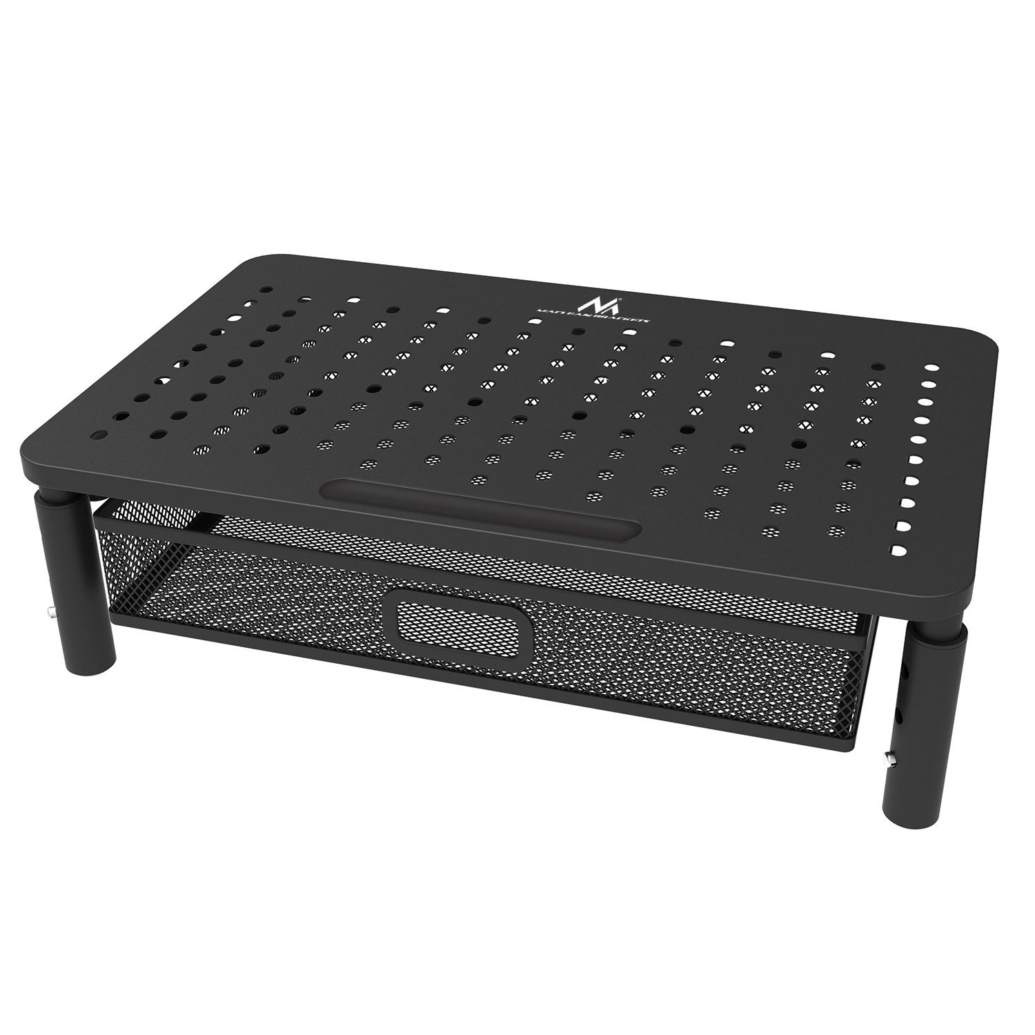 Maclean Laptop-Ständer MC-947, (bis 32,00 Zoll, 1-tlg., Laptop-Monitorständer mit Schublade verstellbar 13-32)
