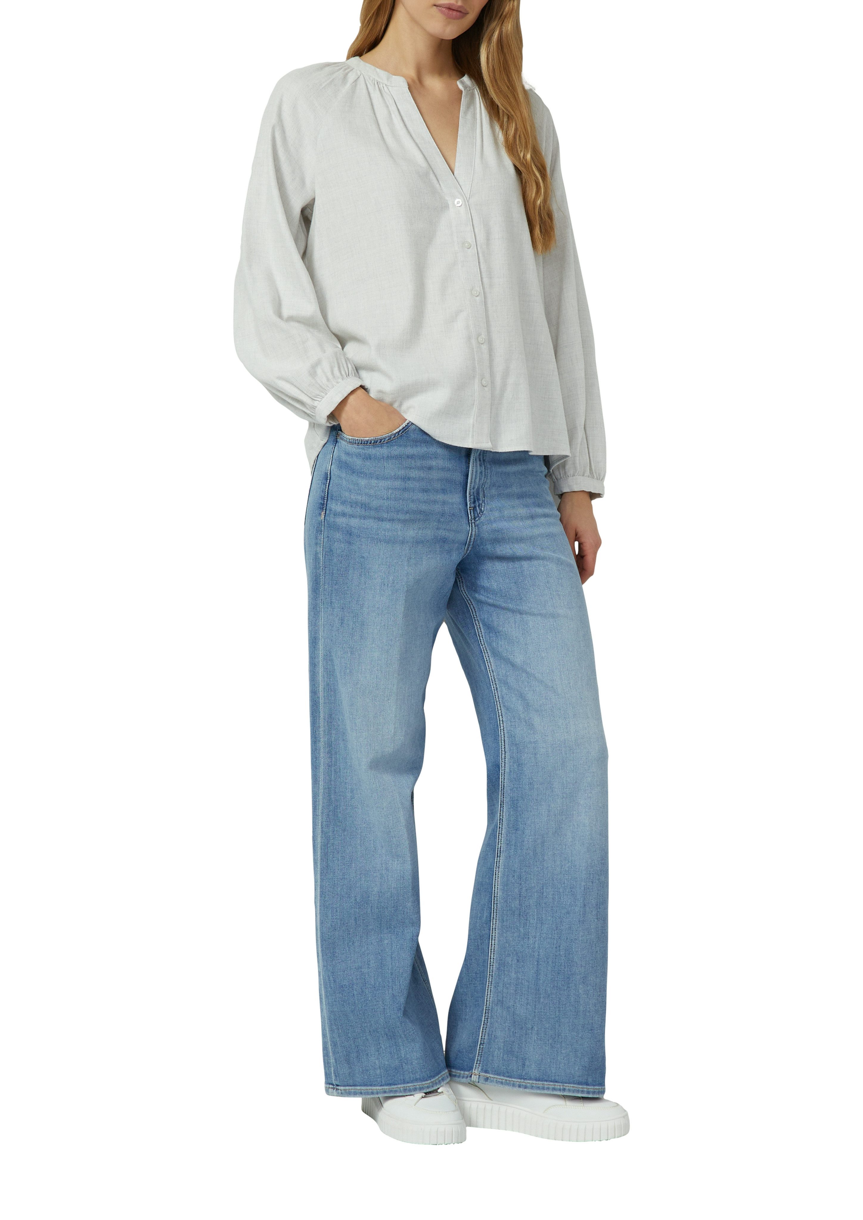 s.Oliver Langarmbluse mit Knopfleiste günstig online kaufen