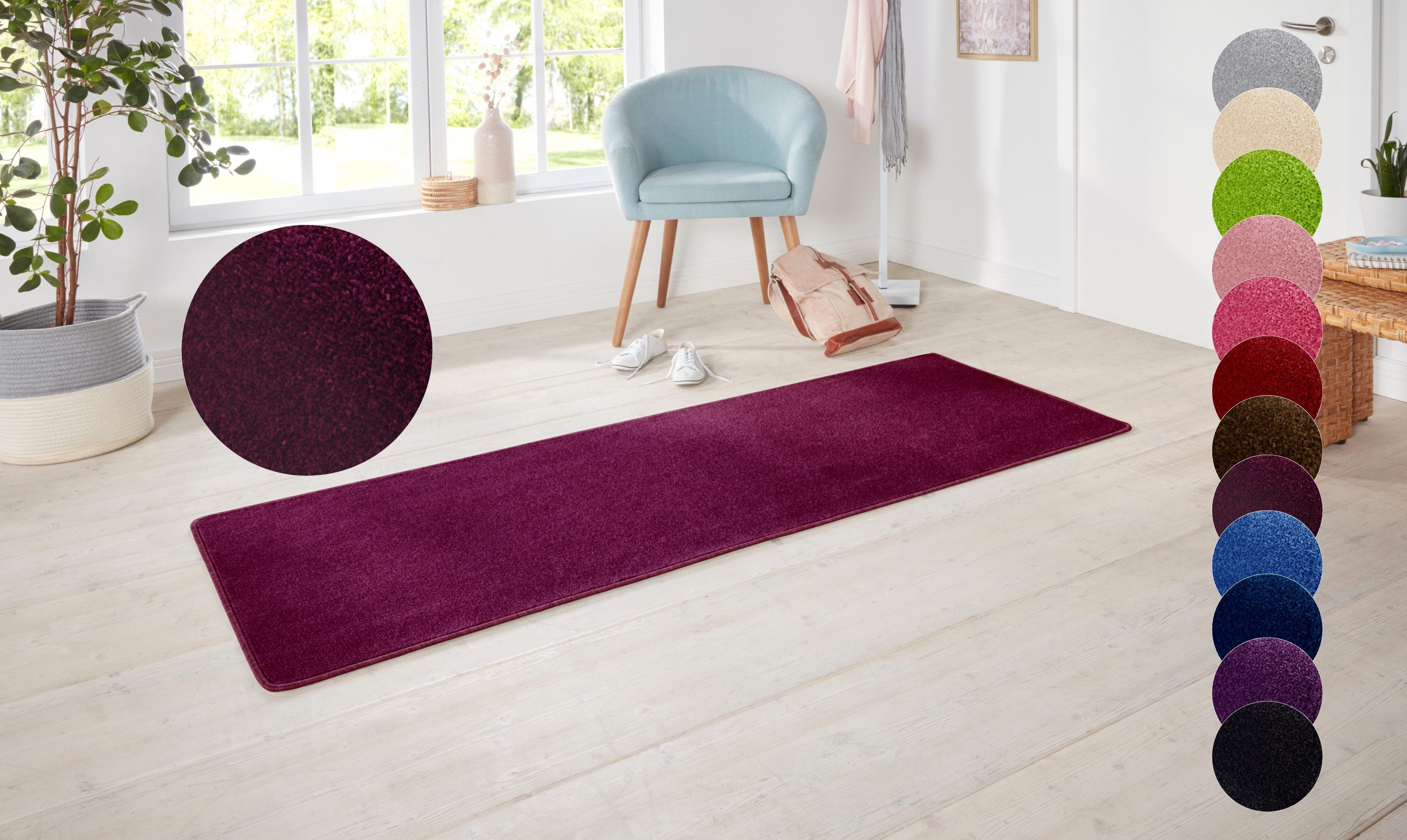 HANSE Home Teppich »Shashi«, rechteckig, 8,5 mm Höhe, Kurzflor, Unifarben, günstig online kaufen