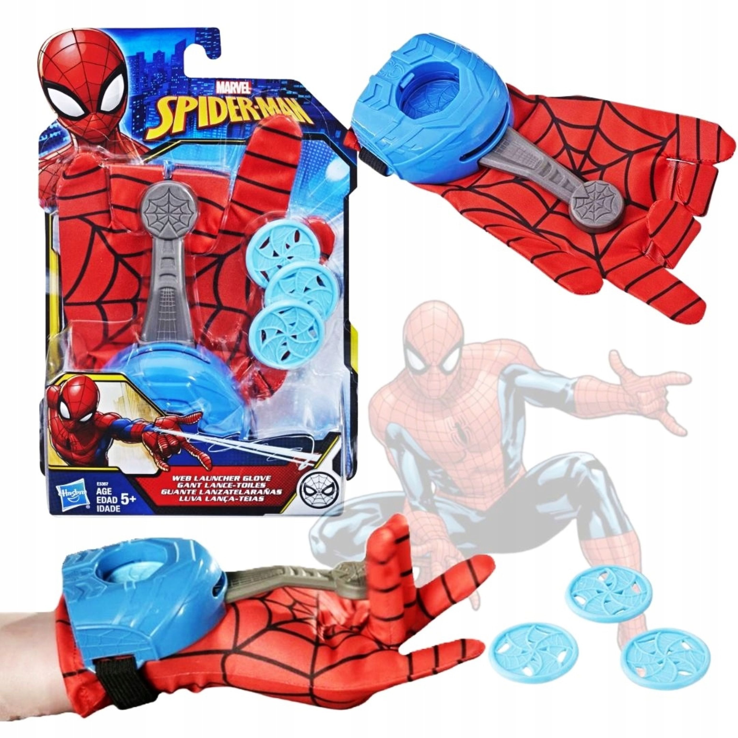 Kinderboxhandschuhe Hasbro Spider-Man Handschuh mit Disc-Shooter E3367 – Neu & OVP