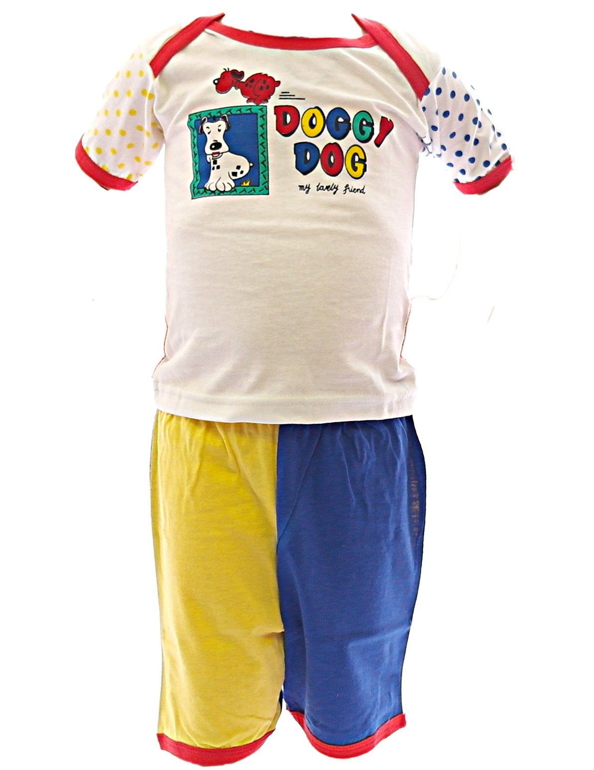 Baby T-Shirt YESET (2er-Pack) Kinder Rot-Doggy-Dog kurze (2-tlg) Shorts T-Shirt