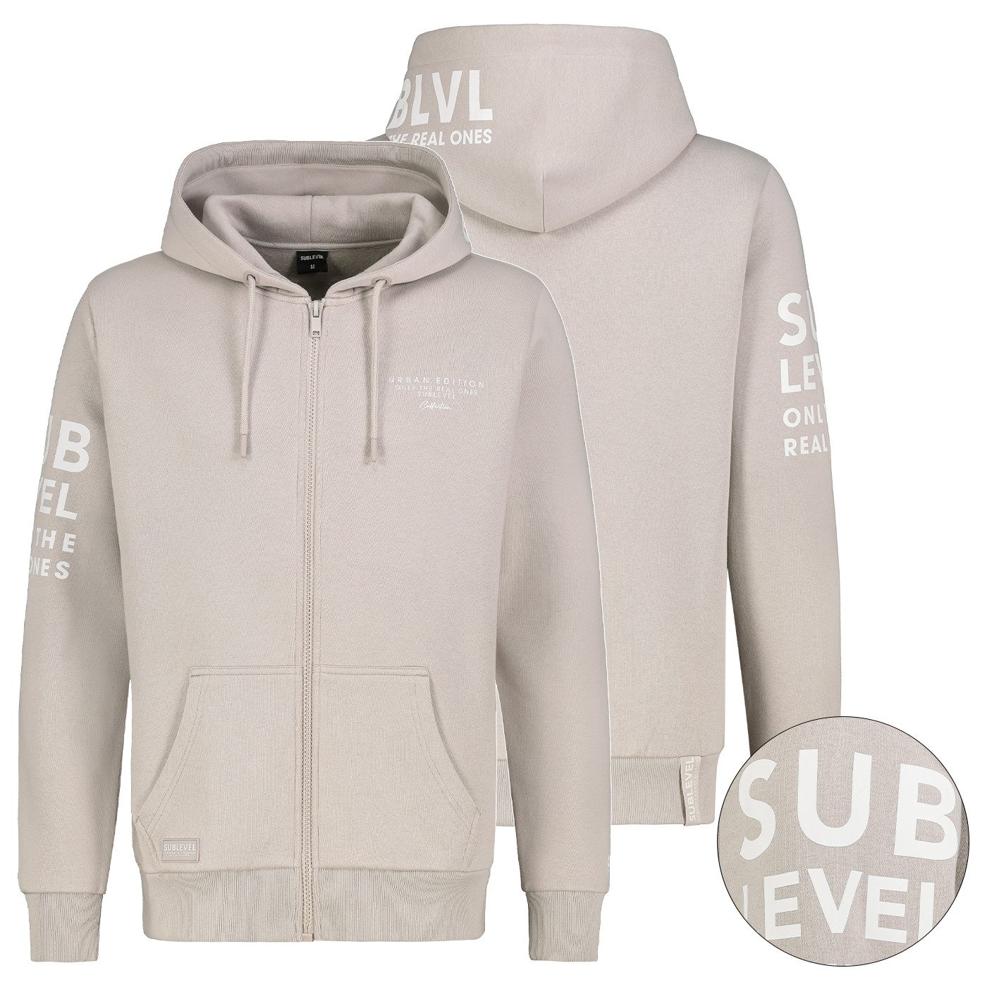 SUBLEVEL Sweatjacke Herren Sweat Jacke Hoodie Kapuzenpullover Übergangs Her günstig online kaufen