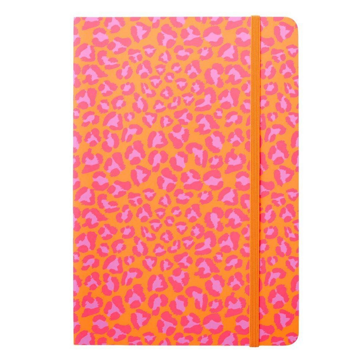 Kugelschreiber Notizbuch A5 Leo neon