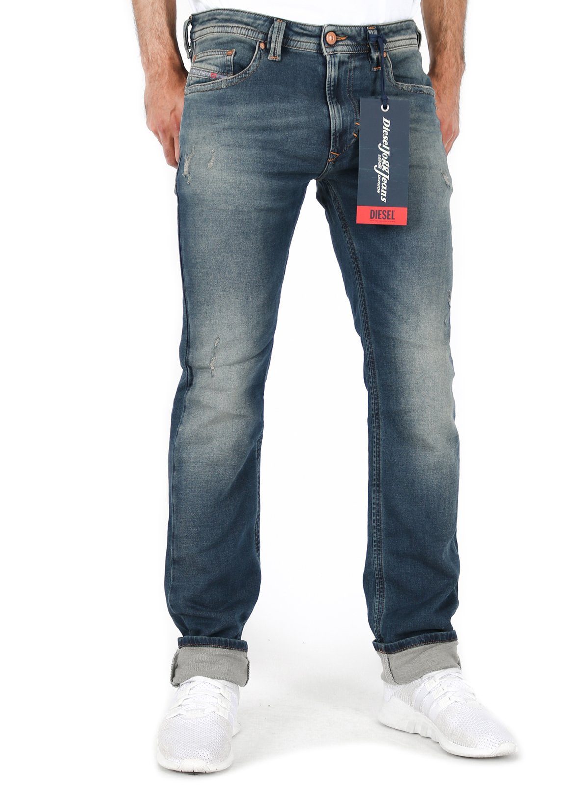 Diesel Slim-fit-Jeans Herren Jogg Jeans Stretch Hose Blau, Thavar-Ne R8TZ4  online kaufen | OTTO