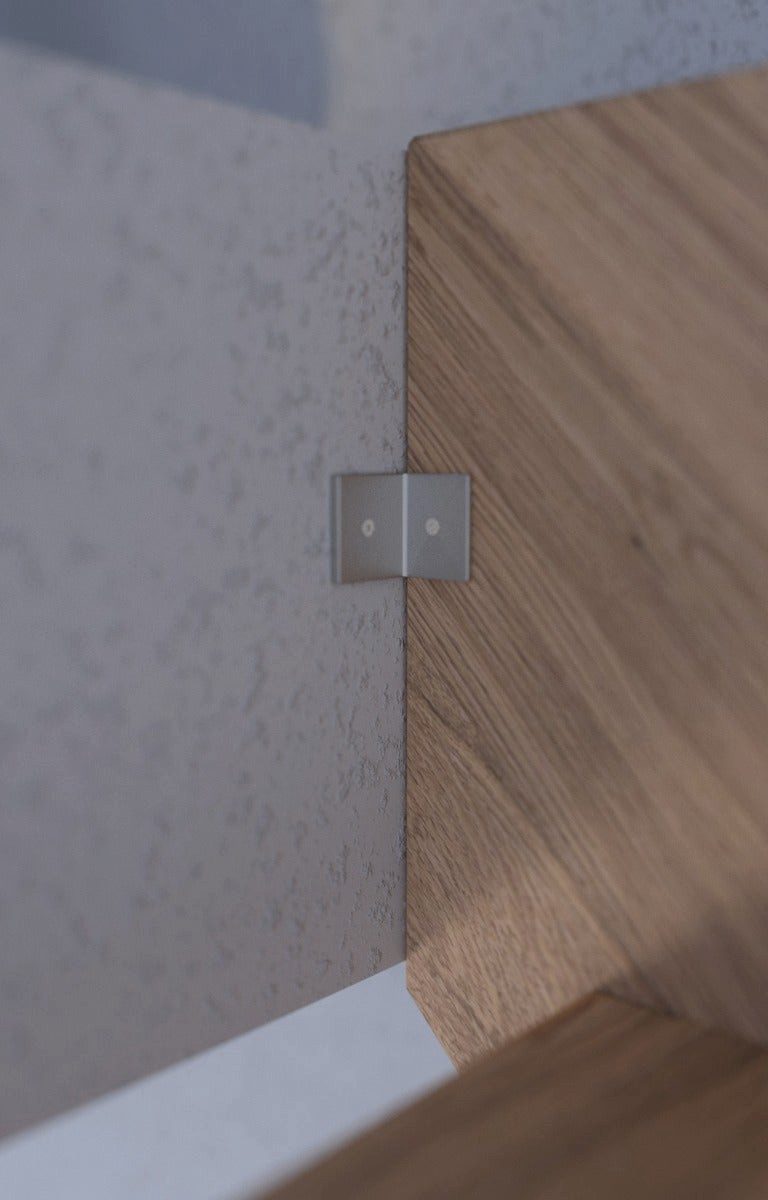 Starwood Raumspartreppe Holztreppe Mykonos Gerade-Eiche-Holz-Edelstahl Geländer