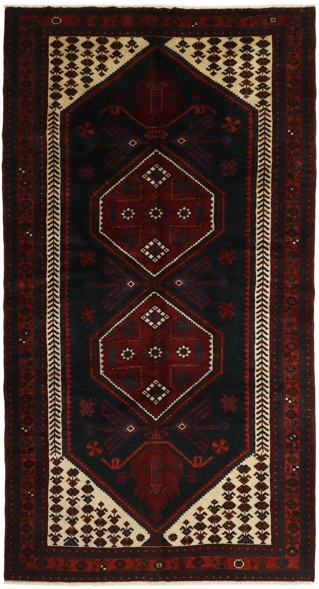 Orientteppich Shahsavan 160x304 Handgeknüpfter Orientteppich / Perserteppich, Nain Trading, rechteckig, Höhe: 12 mm