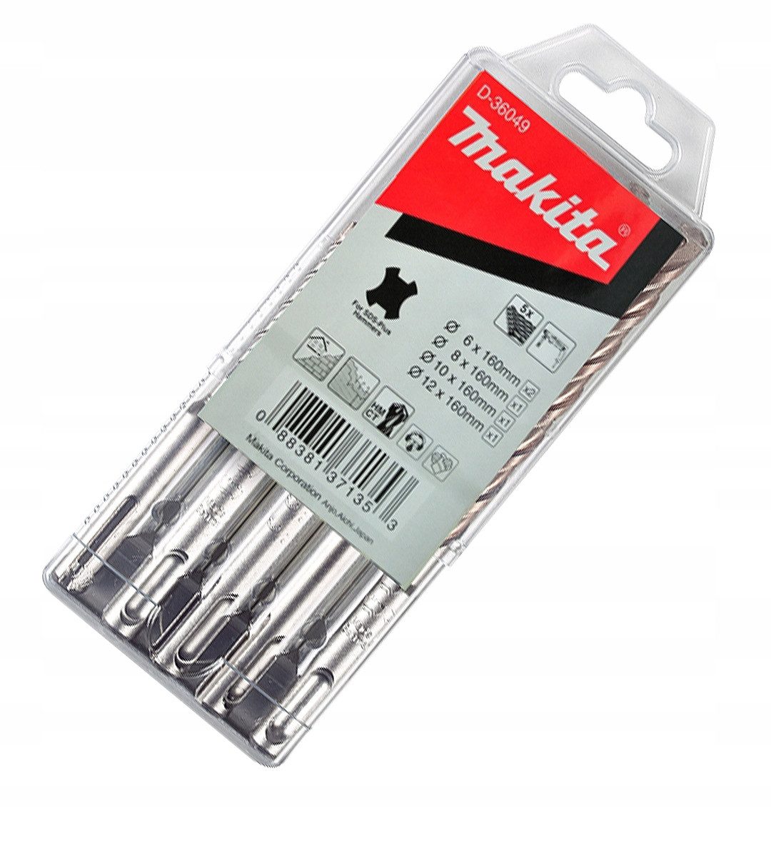 Makita Steinbohrer D-36049 Steinbohrer SET SDS-Plus 6 8 10 12 x 160mm Hamme günstig online kaufen