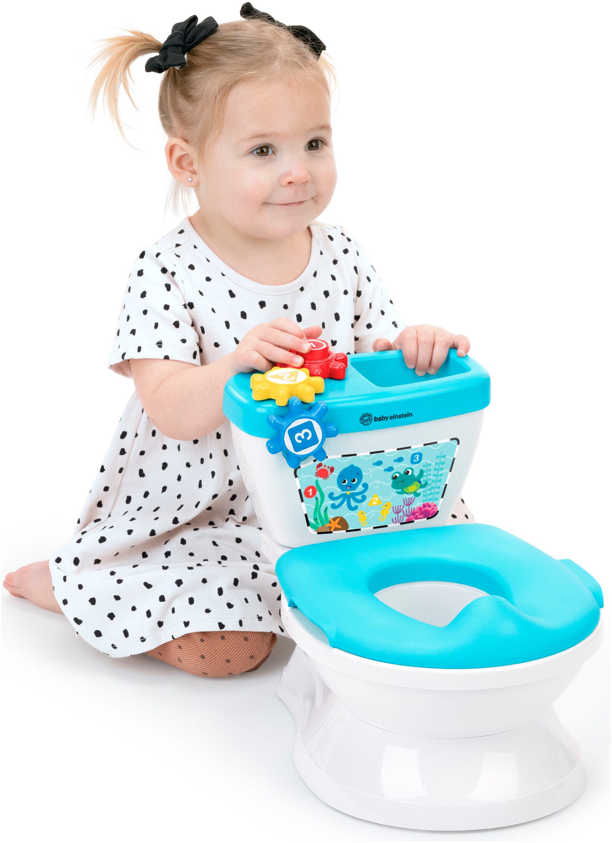 Baby Einstein Toilettentrainer Geared for Success™ 2-in-1 Potty Training System, mit Sound