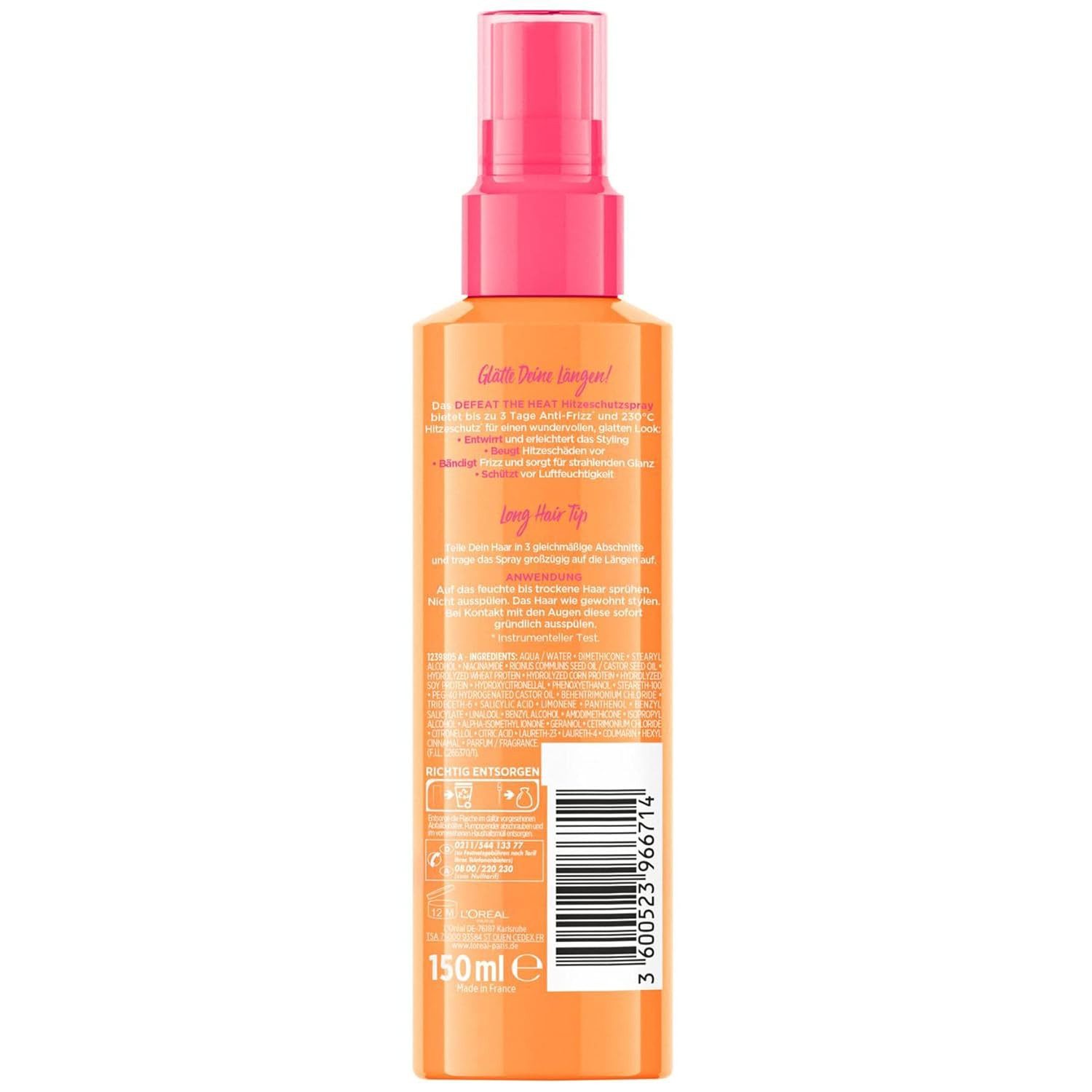 L'ORÉAL PARIS Hitzeschutzspray L'Oréal Paris Elvital Hitzeschutzspray 150 ml, 1-tlg.