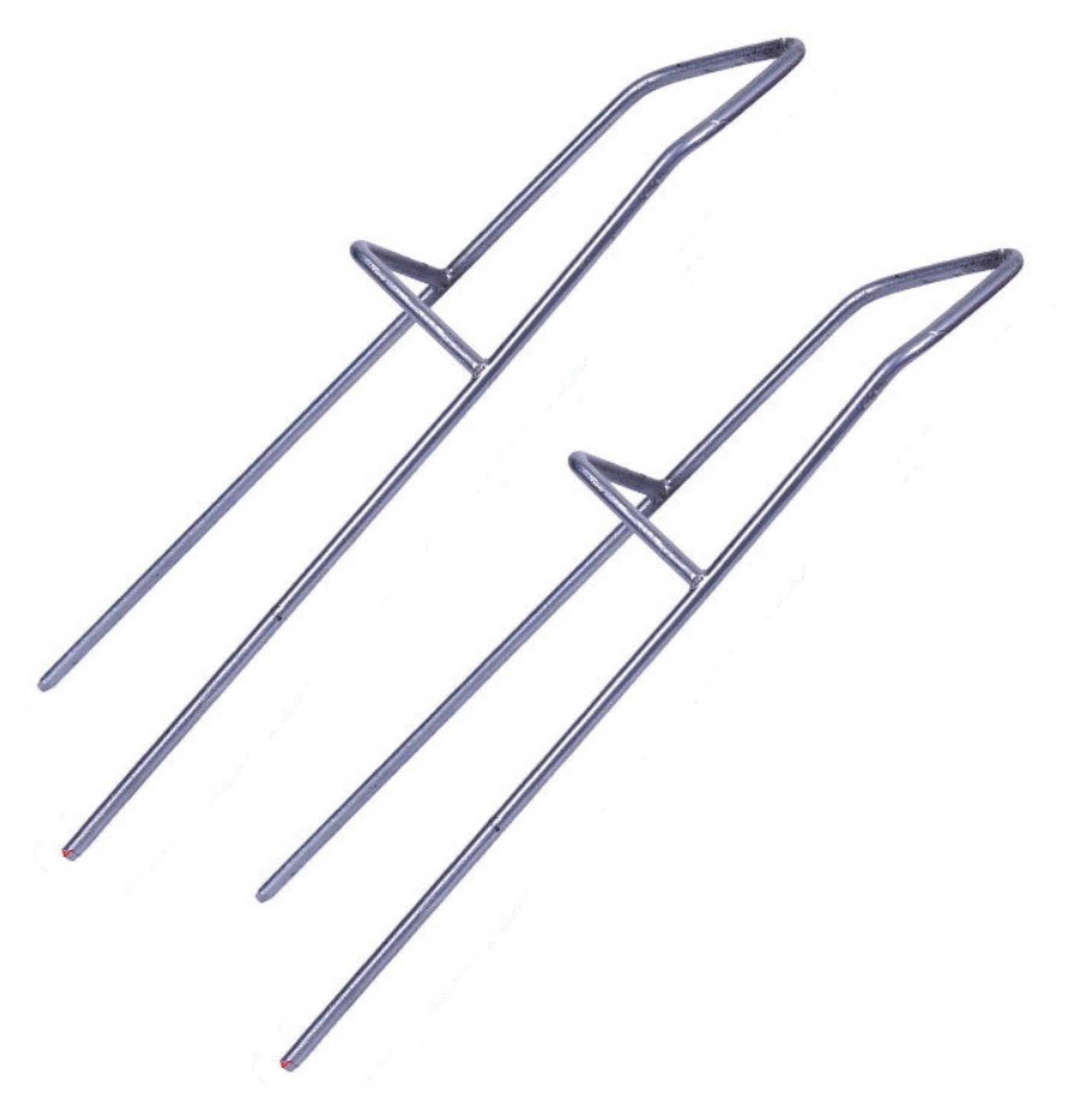 Angelkescher 2er Set Angelrutenhalter Boden, Rutenhalter aus Metall - Rutenständer