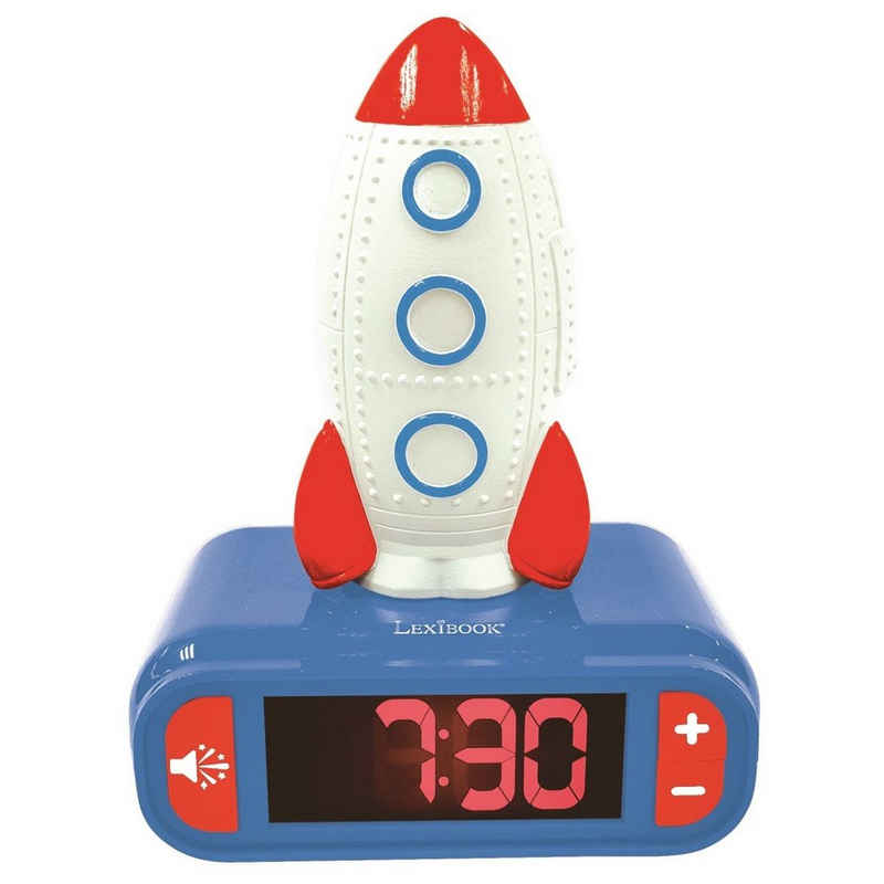 Lexibook® Kinderwecker Rakete Будильники mit 3D Nachtlicht-Figur und besonderen Klingeltönen