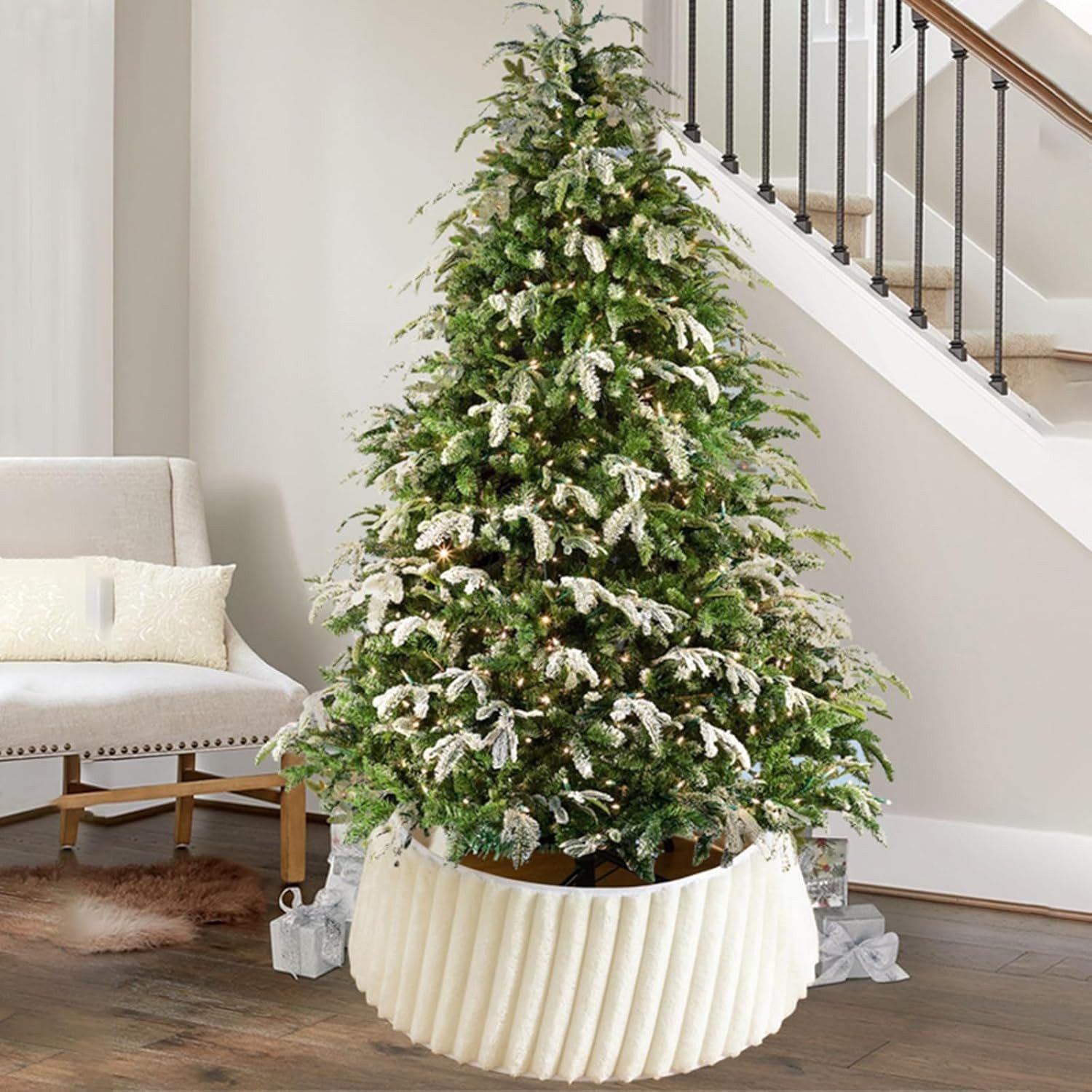 Coonoor Christbaumschmuck Weihnachtsbaum Kragen Ø72cm Weihnachtsbaum Decke