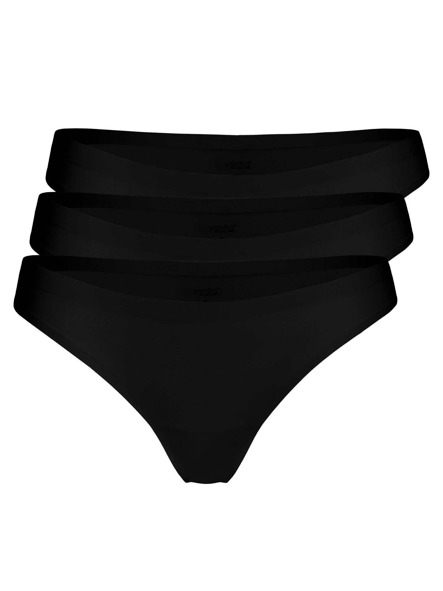 Yenita® String Seamless Tanga (3-St) in angenehmer Microfaserqualität