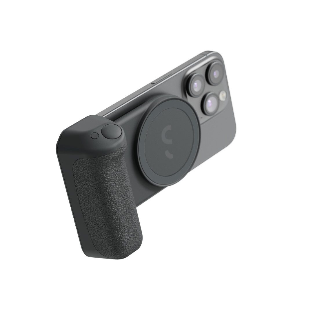 ShiftCam Smartphone-Halterung SnapGrip Essential, (praktischer Handgriff, 180° drehbar, magnetisch)
