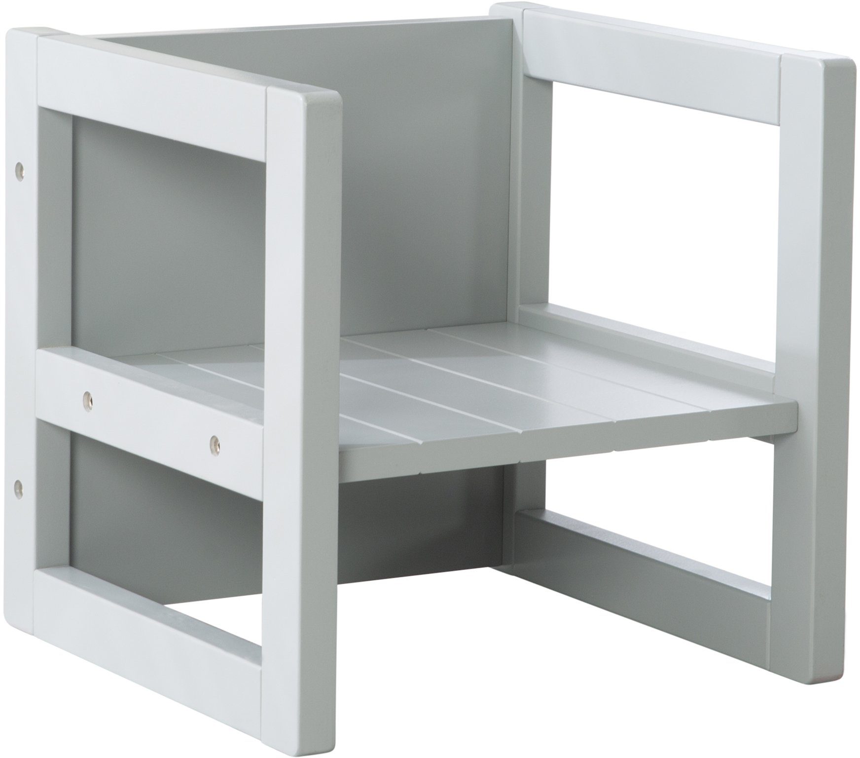 Kinderhocker grau