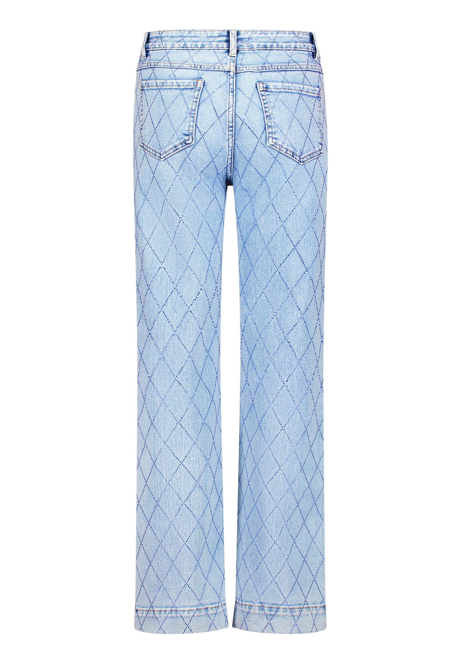 Cartoon Stretch-Jeans Damen mit Strass