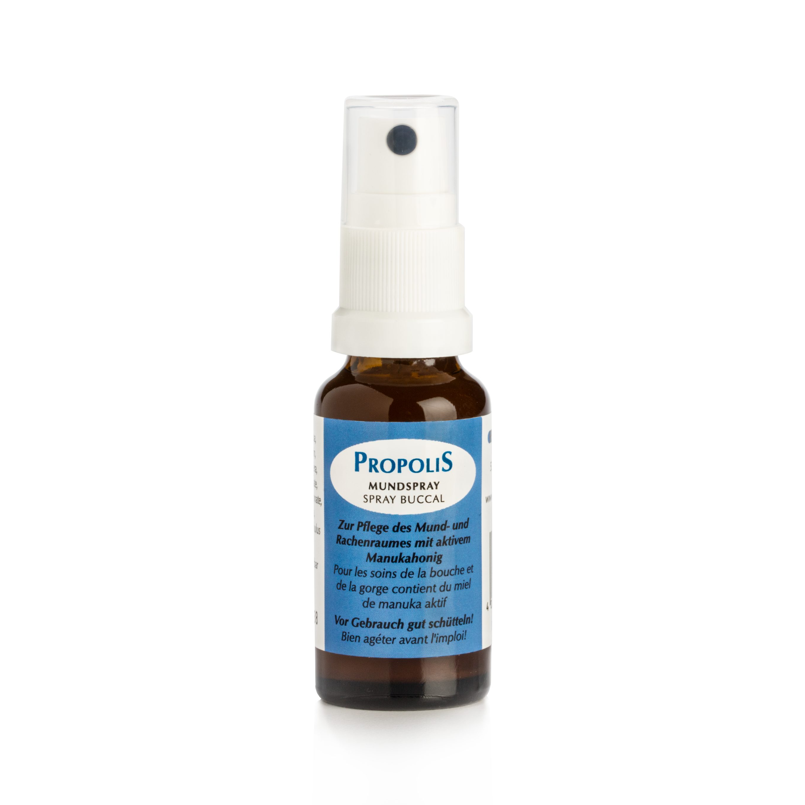 HC PRODUCTS Mundspray Propolis Spray mit Manuka Honig, Eucalyptus und Pfefferminz, Unterstützend bei Halssschmerzen, Atembeschwerden und Mundgeruch