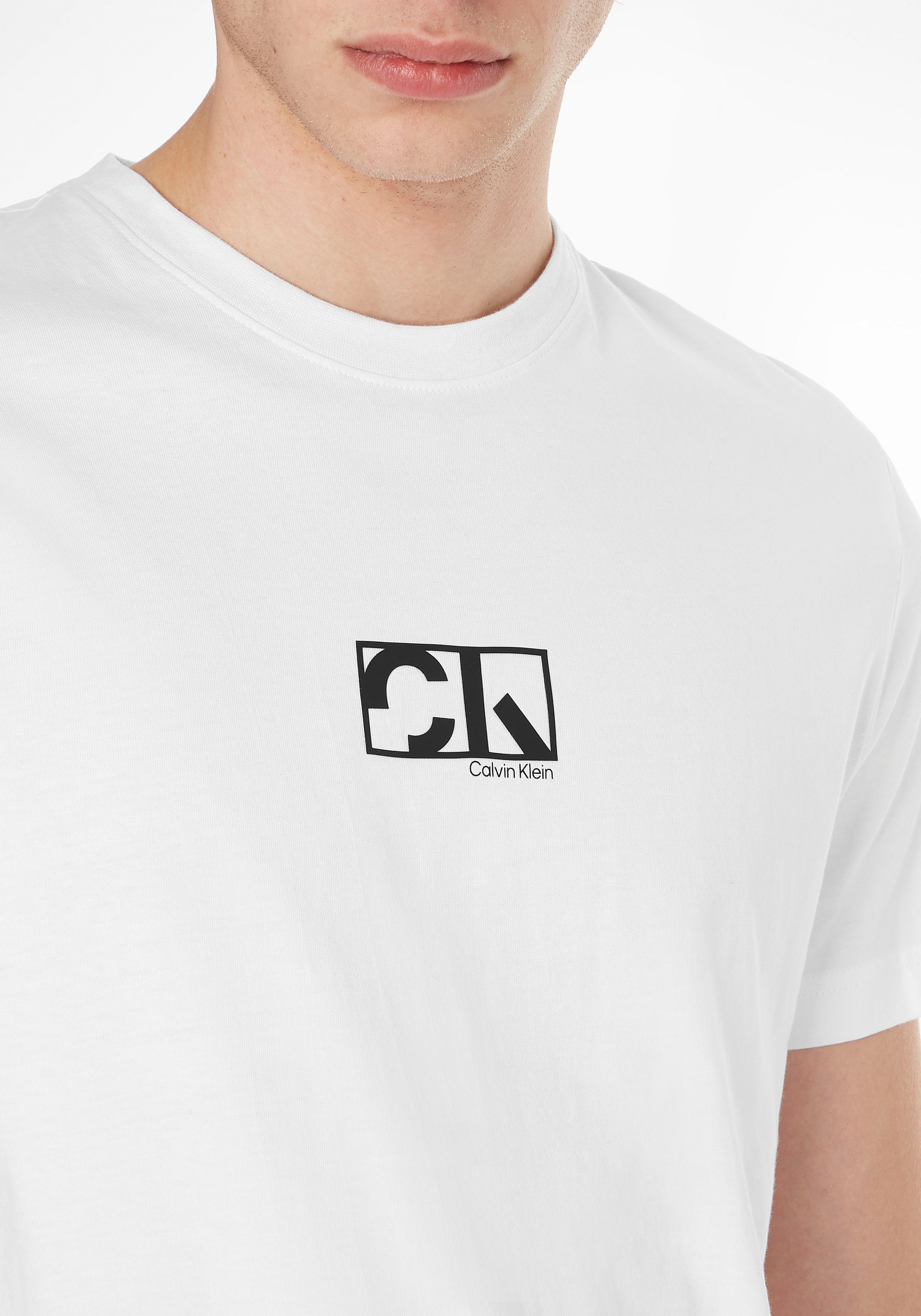 Klein white LOGO Calvin BOX bright T-SHIRT T-Shirt GRAPHIC