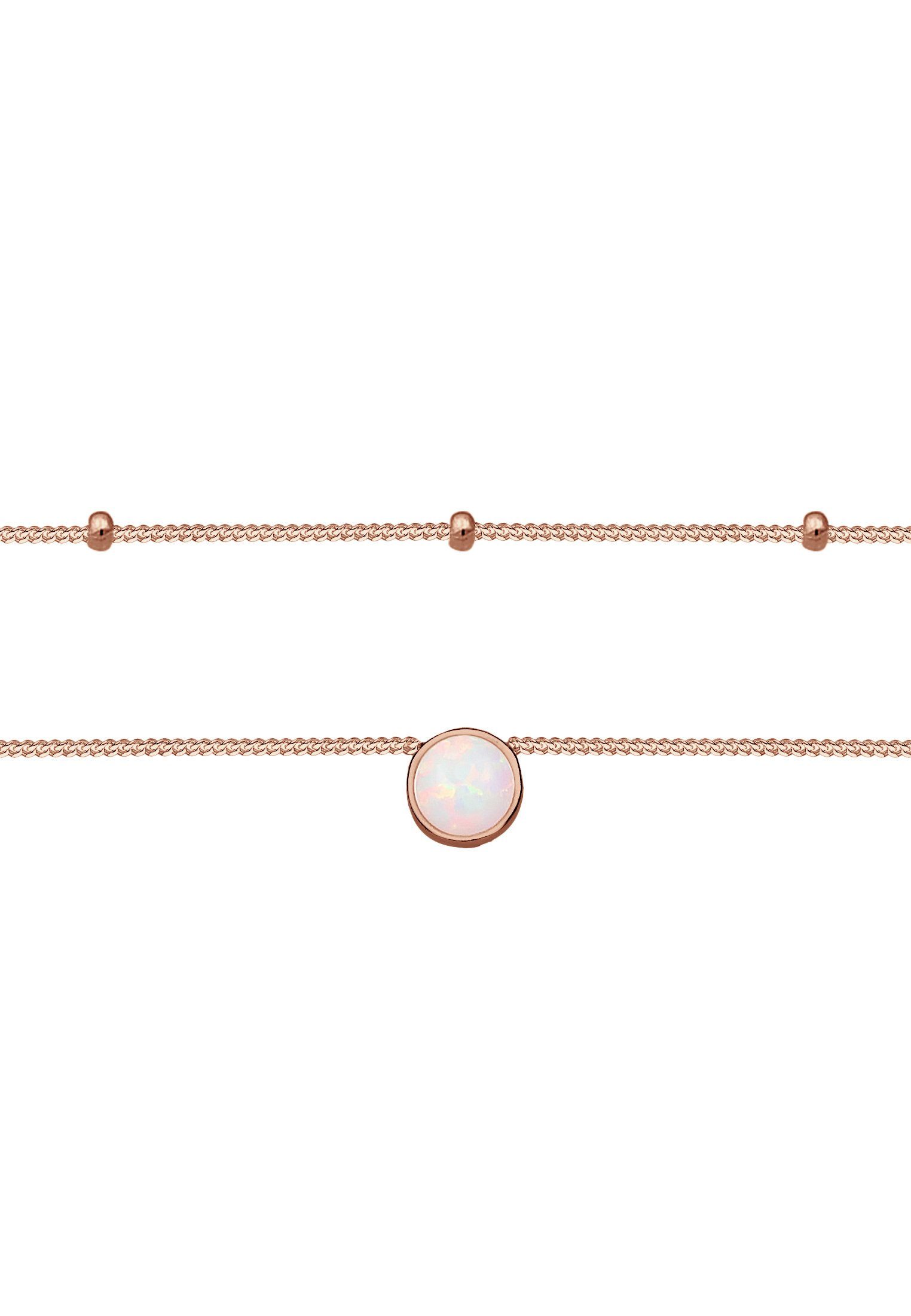Elli Choker Choker Layer Opal Kugelkette 925 Silber günstig online kaufen