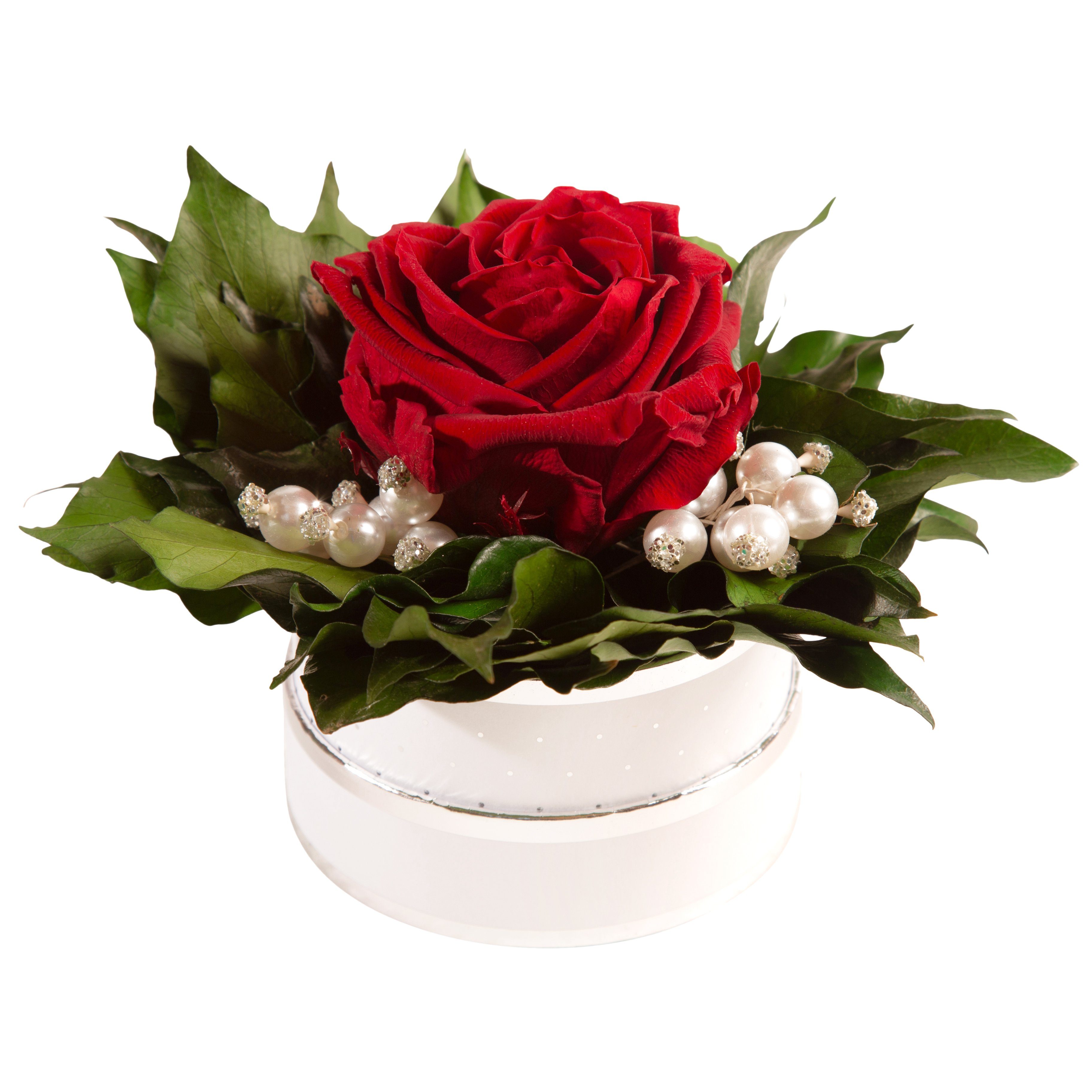 Kunstblume Infinity Rosenbox Diamonds and Pearls günstig online kaufen