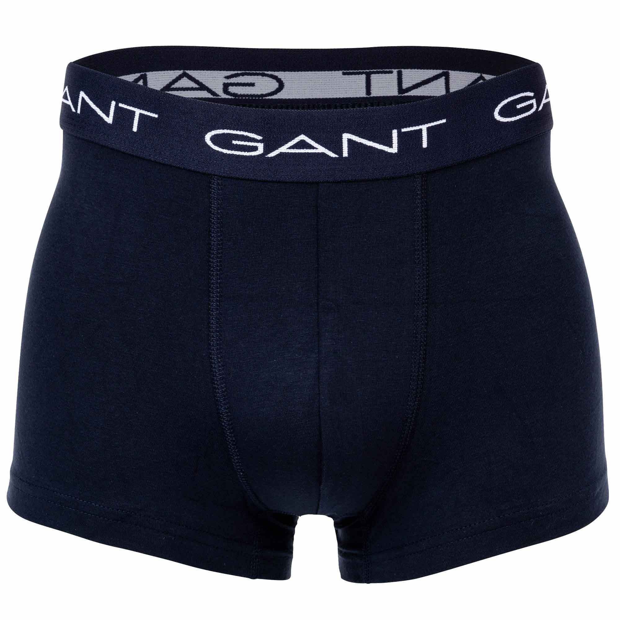 Gant Boxer Herren Boxer Shorts, 3er - Rot Stripe Pack Trunks