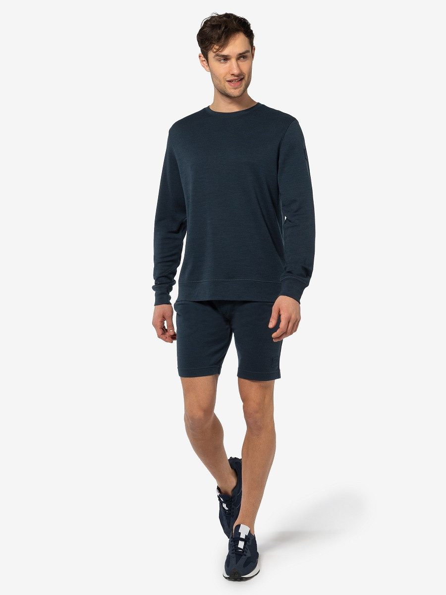 SUPER.NATURAL Sweatshirt für Herren, nachhaltig, Merino SOLUTION BIO CREW modern