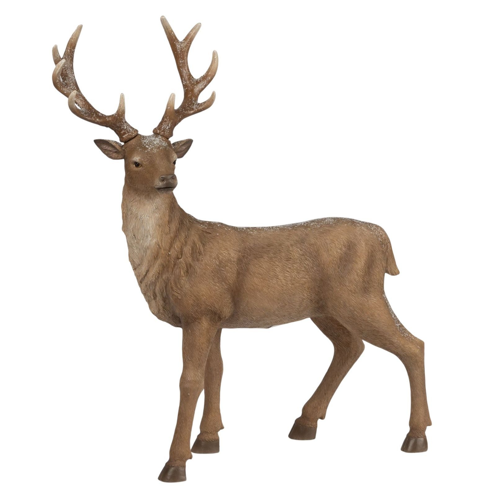 formano Dekofigur Hirsch Deko Hirschfigur 56 cm Dekofigur Kunststein handbemalt