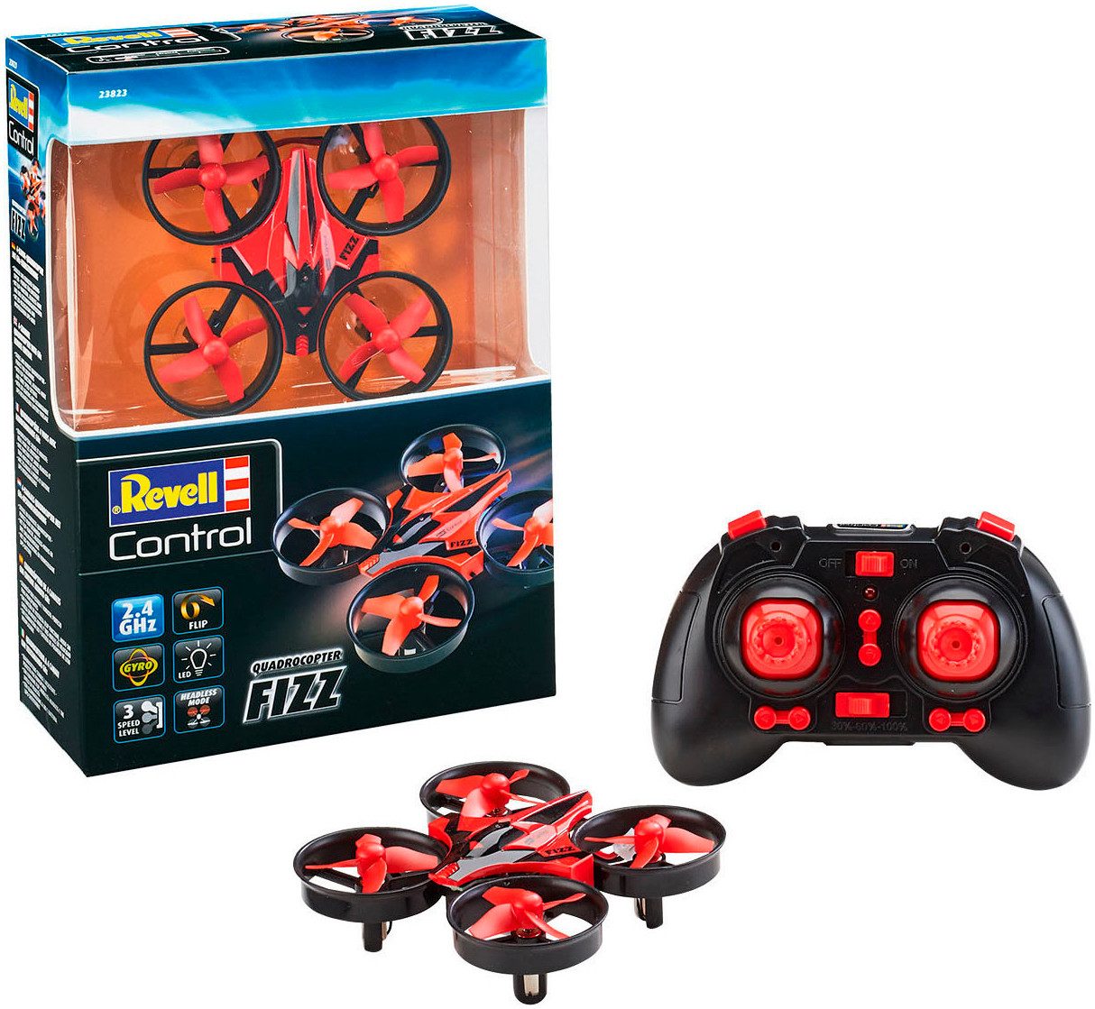 Revell® RC-Quadrocopter Revell® control, RC Mini Quadrocopter "Fizz", 2.4Ghz F, mit LED-Lichtern