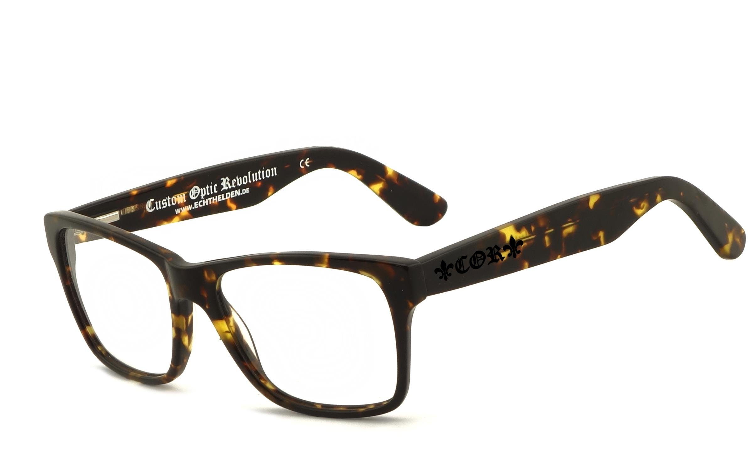 COR Brille COR031br, Bügel mit Flex-Scharnieren