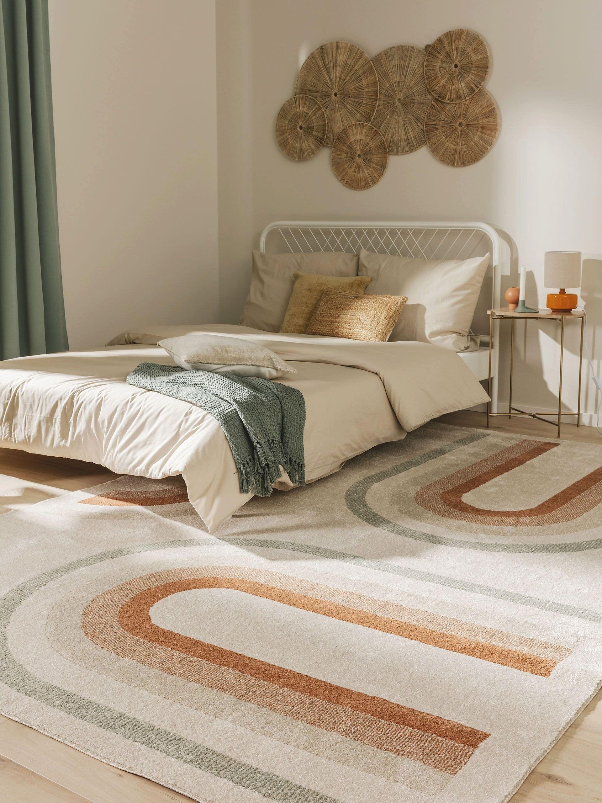 benuta Teppich Ida, rechteckig, Höhe: 6 mm, Kunstfaser, Berber, Ethno-Style, Wohnzimmer