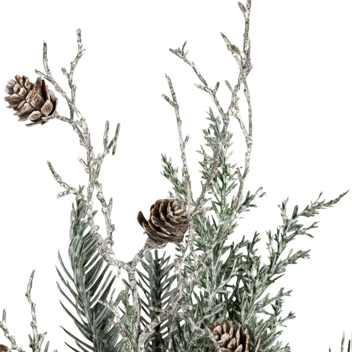 Kunstblume Winter, formano, Höhe 40 cm, Höhe: 40cm, Farbe: Grün, Motiv: Tanne