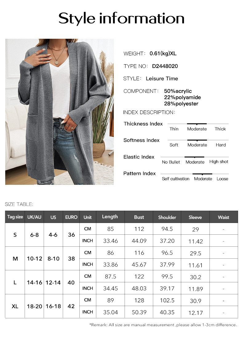 DEBAIJIA Cardigan Damen Cardigan Vorderseite mit günstig online kaufen