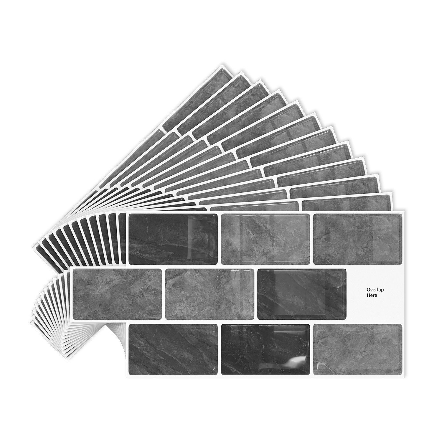 FANNOU Wandpaneel Selbstklebend, 12 Stück 30 x 15 cm Ultraleicht PVC Wandverkleidung, 0,04 qm, Wandaufkleber 3D Ziegeloptik Tapete für die DIY-Inneneinrichtung