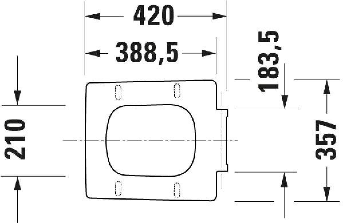 Duravit WC-Sitz DURAVIT Viu WC-Sitz Viu Toilettensitz Absenkautomatik 371x430x44mm, Mit Absenkautomatik – Bild 5 von 5