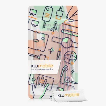 kwmobile Handyhülle Hülle für Oppo A74 (5G) / A54 (5G), mit Metall Kette zum Umhängen - Silikon Handy Cover Case Schutzhülle
