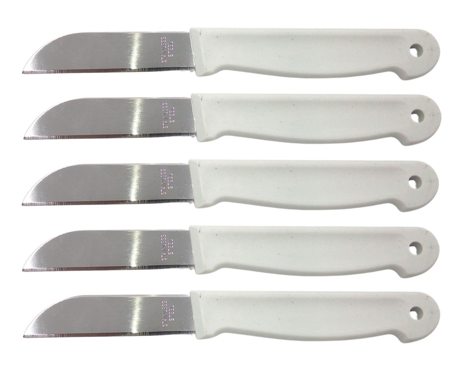 BURI Universalküchenmesser Obstmesser 5er-Set Schälmesser Gemüsemesser Küchenmesser Messerset