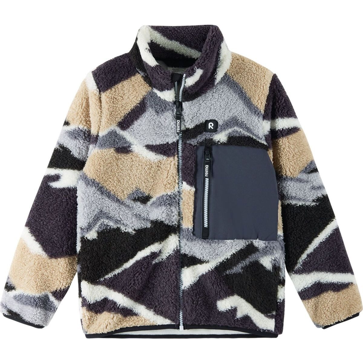 reima Sweatshirt Turilas Elastische Fleecejacke für Kinder mit weichem Flor und praktischer