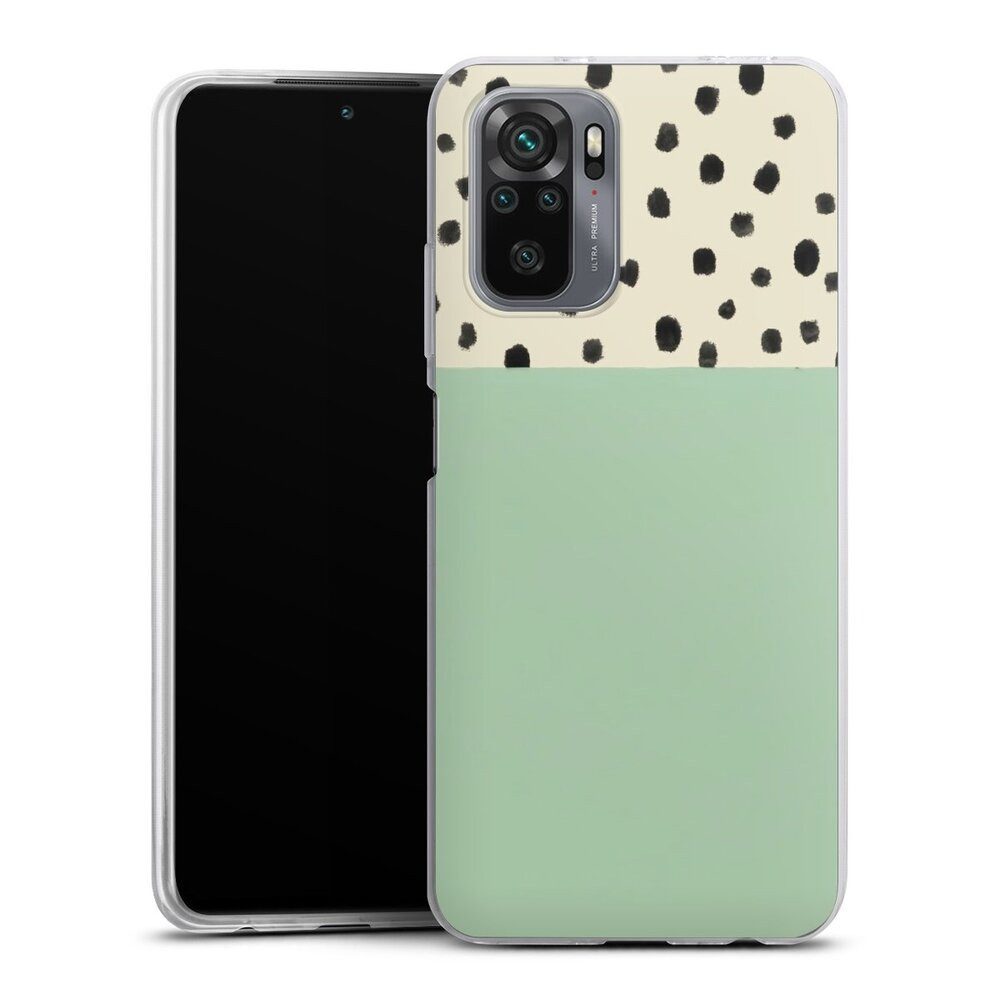 DeinDesign Handyhülle Abstrakt Polka Dots Boho Dots and Boho, Xiaomi Redmi Note 10S Slim Case Silikon Hülle Ultra Dünn Schutzhülle