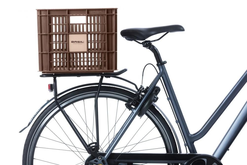 Basil Fahrradkorb Basil Crate L Fahrradkiste, 40 Liter, braun, recycelter Kunststoff, fü – Bild 2 von 3