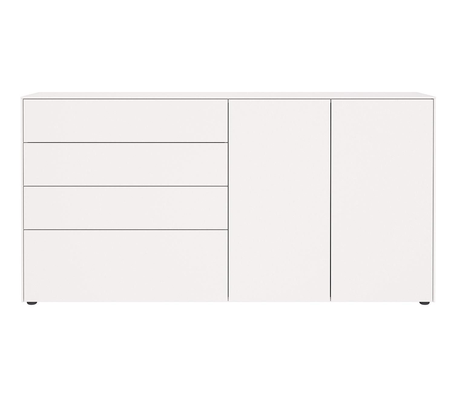 Vito Sideboard LOMENA, Cashmeregrau, 2 Türen, 4 Schubladen, Push-to-Open-Funktion, B 182 x H 93 x T 41 cm