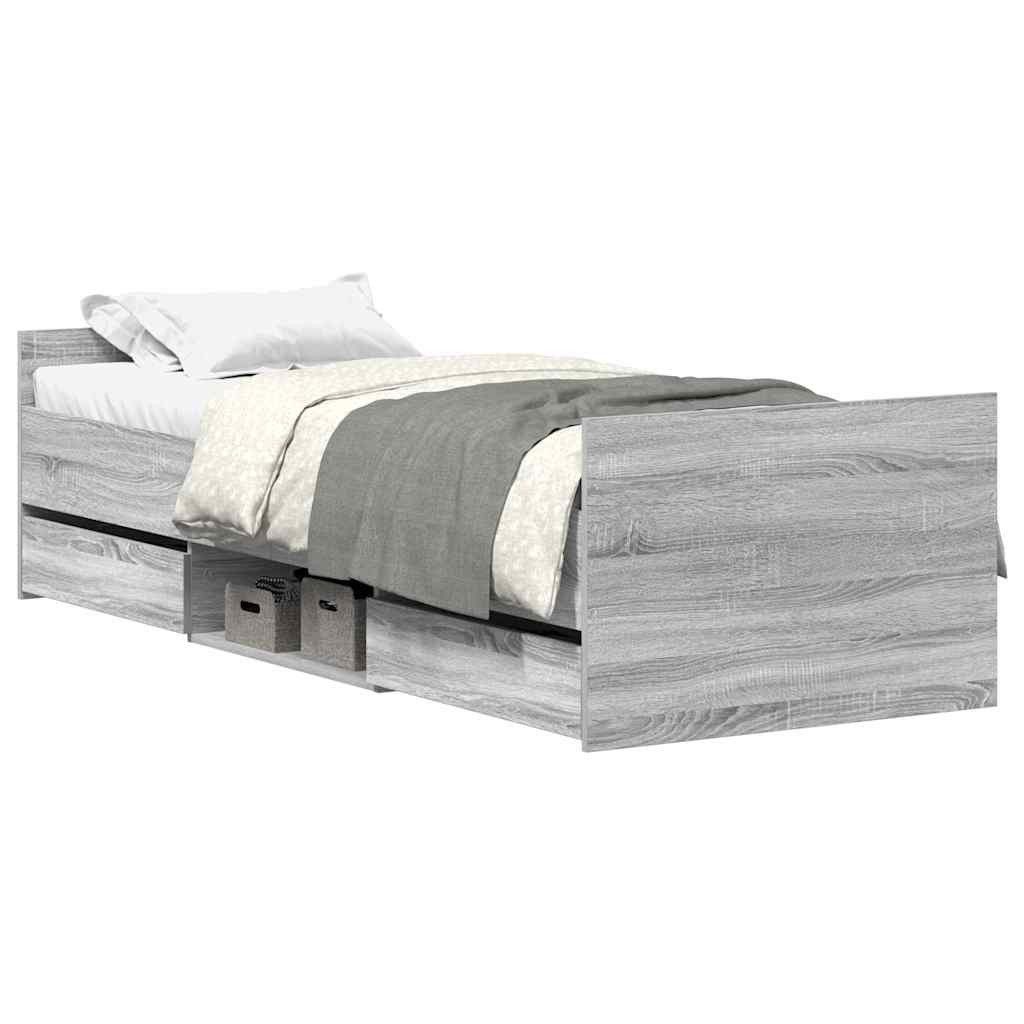vidaXL Bett Bettgestell mit Kopf- und günstig online kaufen