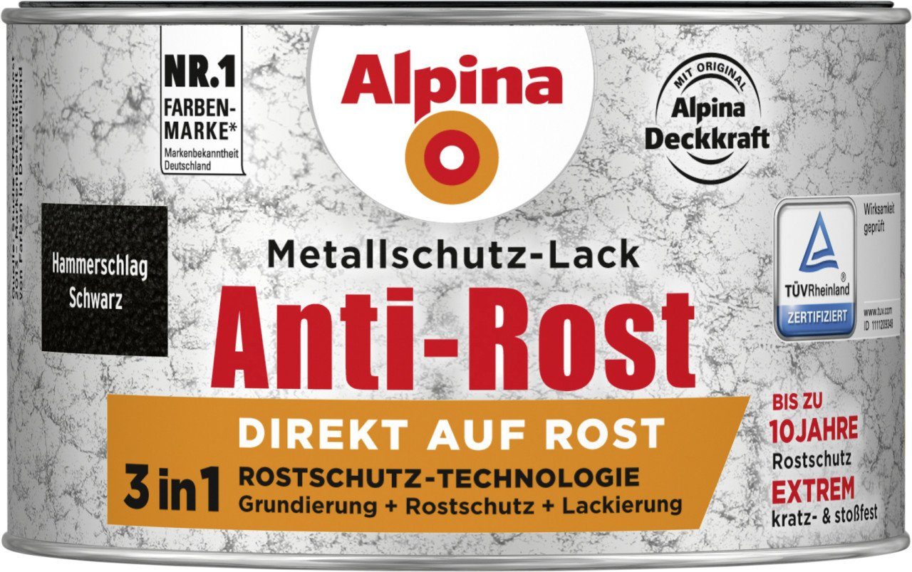 300 Alpina Metallschutz-Lack ml Alpina Hammerschlag Metallschutzlack