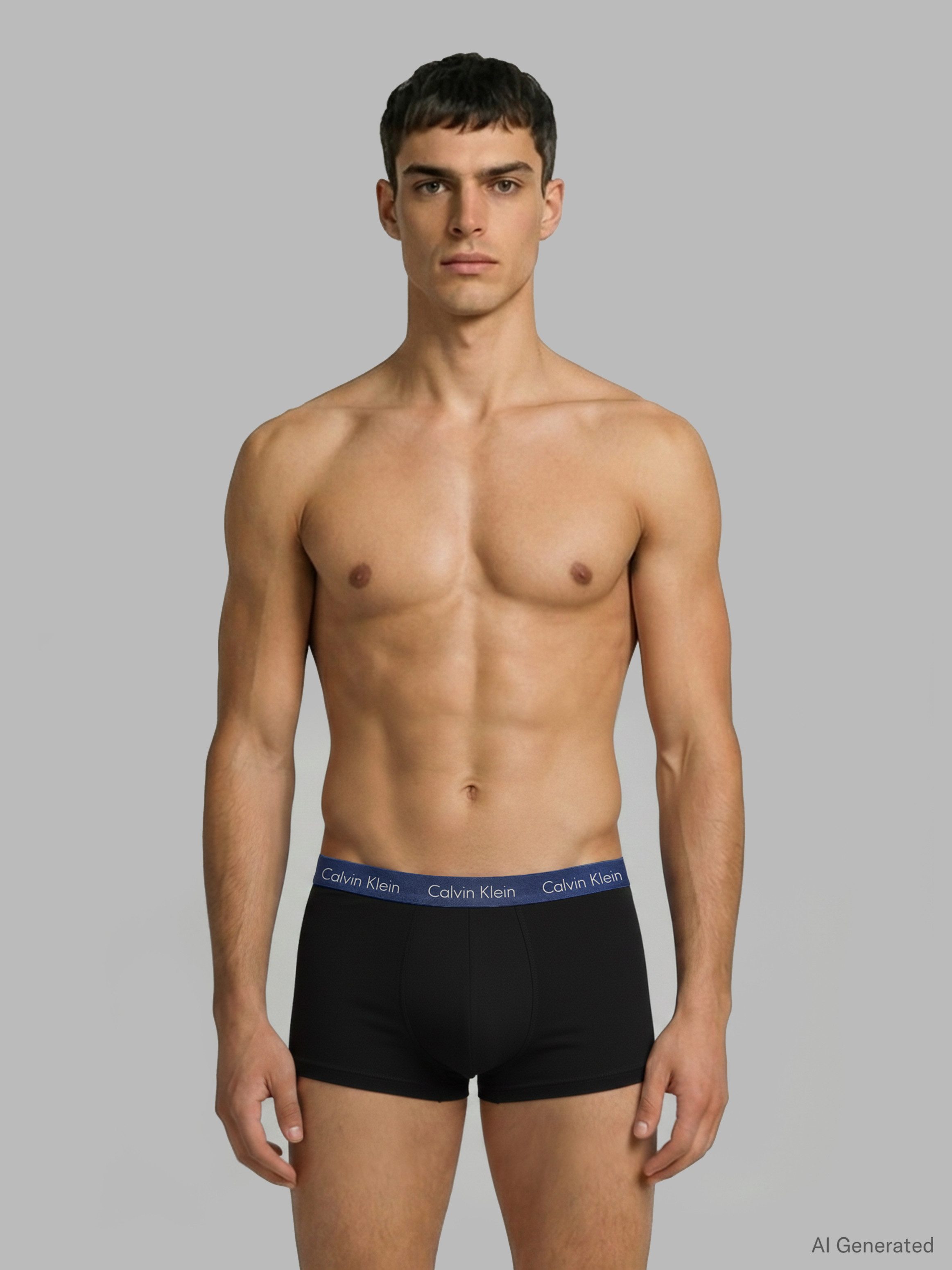 Calvin Klein Underwear Trunk LOW RISE TRUNK 5PK (Packung, 5er-Pack) mit Logo-Elastikbund (5 Stück)