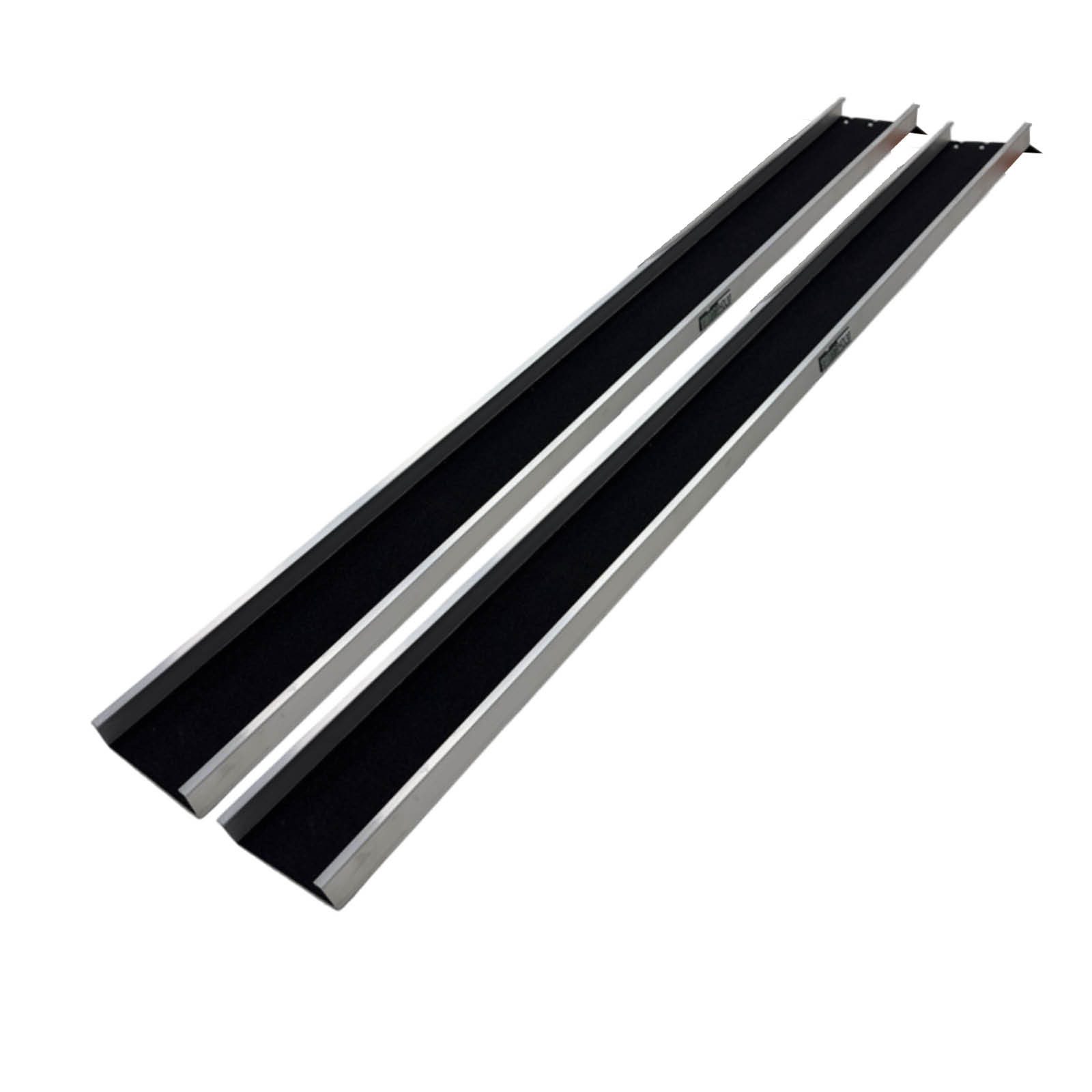 Auffahrrampe TRUTZHOLM 2 x Auffahrschienen 183 cm 100 kg Alu grau Anti Rutsch Besch