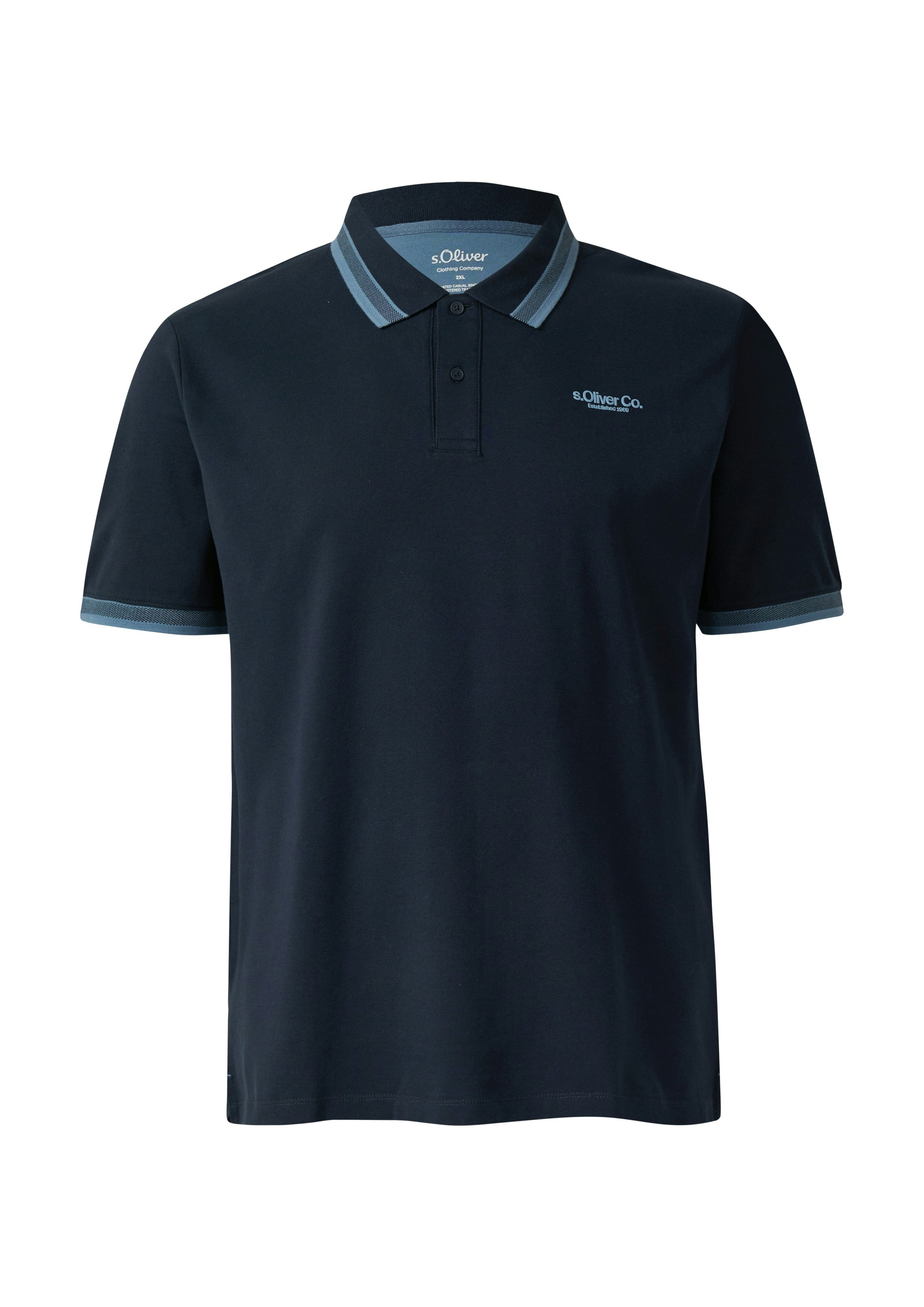 s.Oliver Men Big Sizes Poloshirt mit Logo Print – Bild 4 von 4