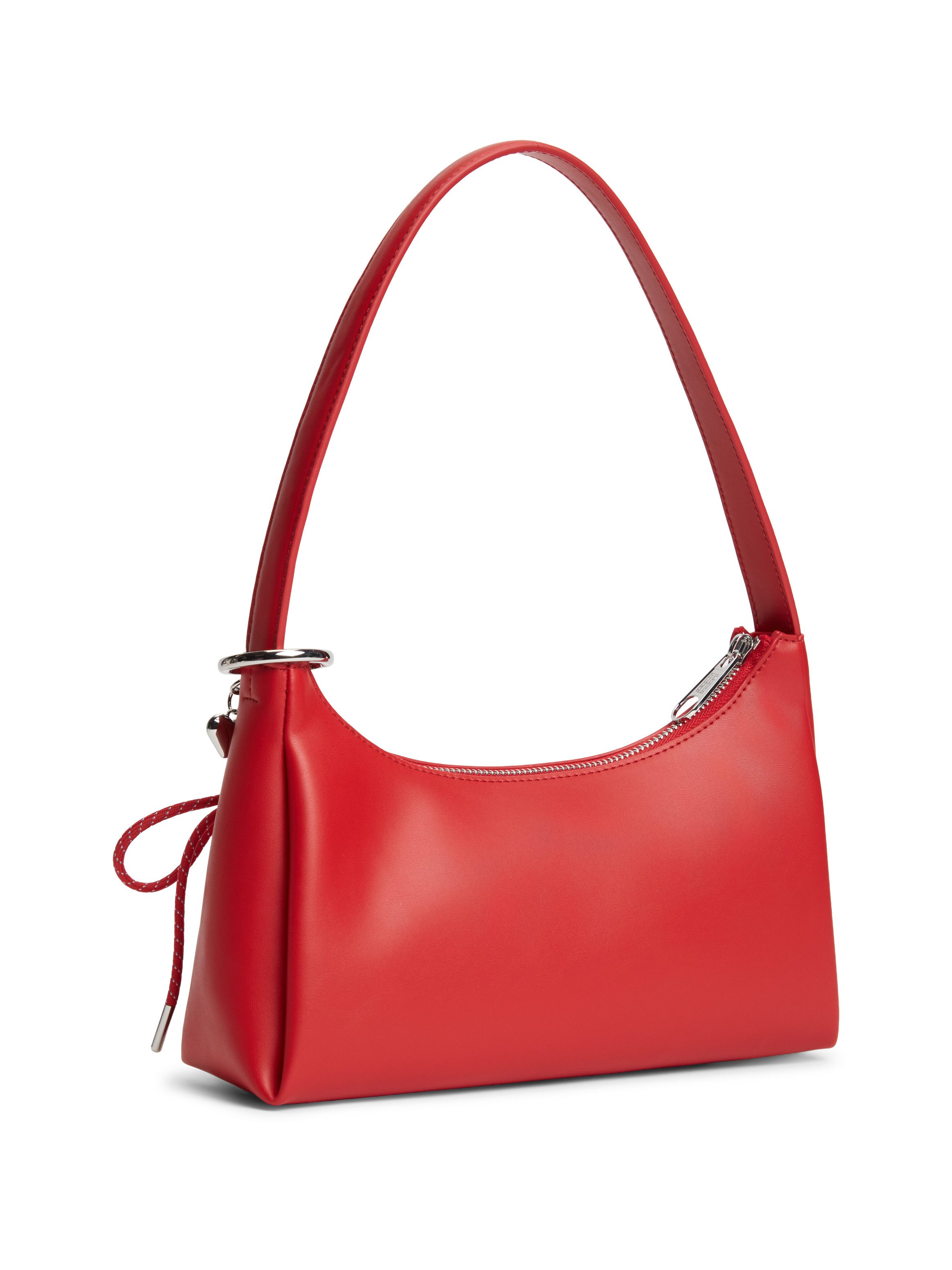 Tommy Jeans Schultertasche TJW CITY CHARM SHOULDER BAG, Damen Schultertasche, Henkeltasche mit farbigem Schmuckelement